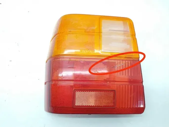 Lente Traseira Esquerda Fiat Uno 1985 Laranja-claro