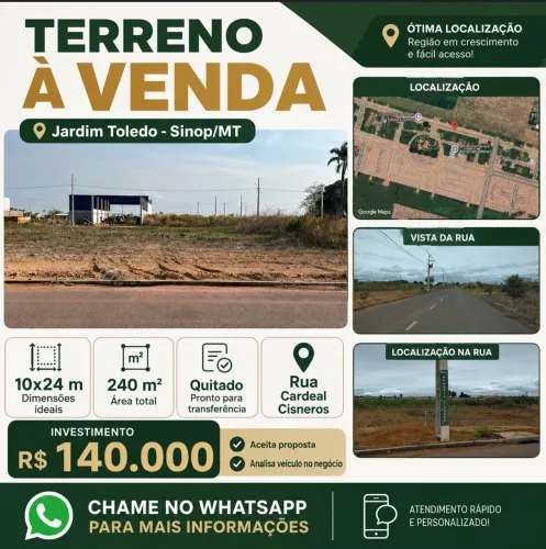 Terreno em Sinop- MT