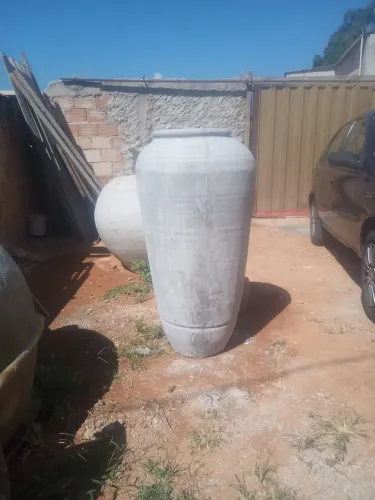 Vaso grande de fibra cimento 