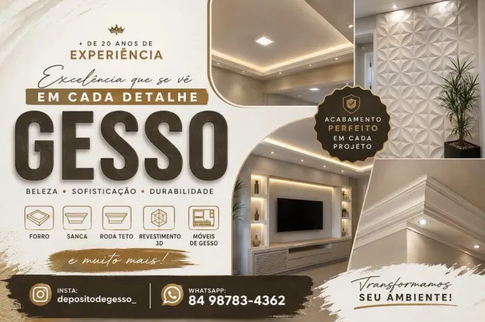 Tudo em Gesso