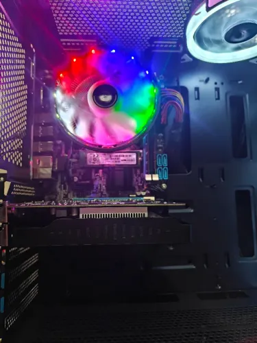 PC CPU gamer 999,00 R$ tudo NOVO zero montado Gabinete Vidro