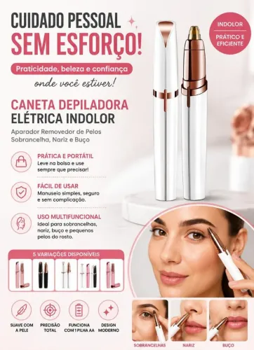 Caneta depilatória recarregável
