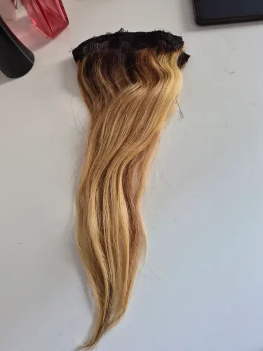 Cabelo humano loiro mesclado