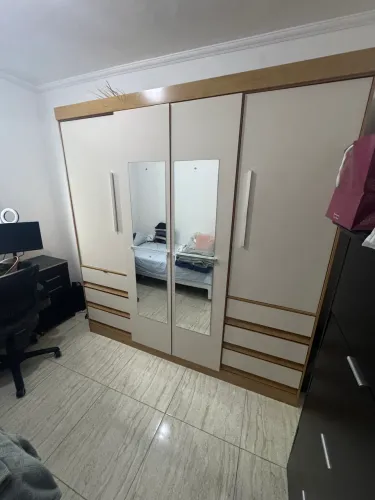 Guarda Roupa Casal Araplac Cairo Freijo/baunilha (Usado)