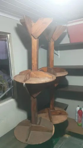 Bistrô de madeira para sair hoje 8 unidades