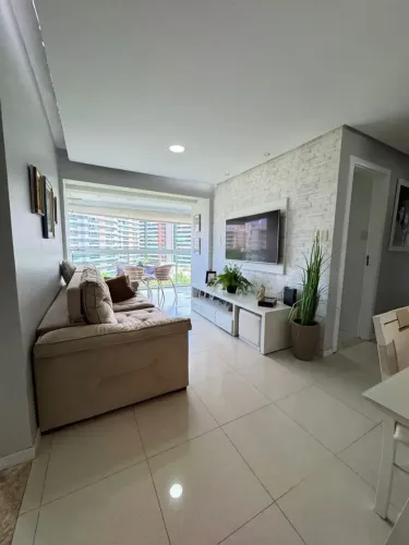 Alphaville II - Residencial Laguna, apartamento 80m², 2/4 sendo 1 suíte com dependência co