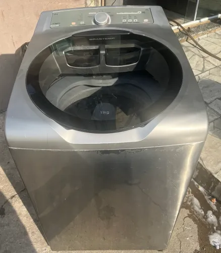 MÁQUINA DE LAVAR ROUPAS BRASTEMP ATIVE Inox 11 Kg COM GARANTIA