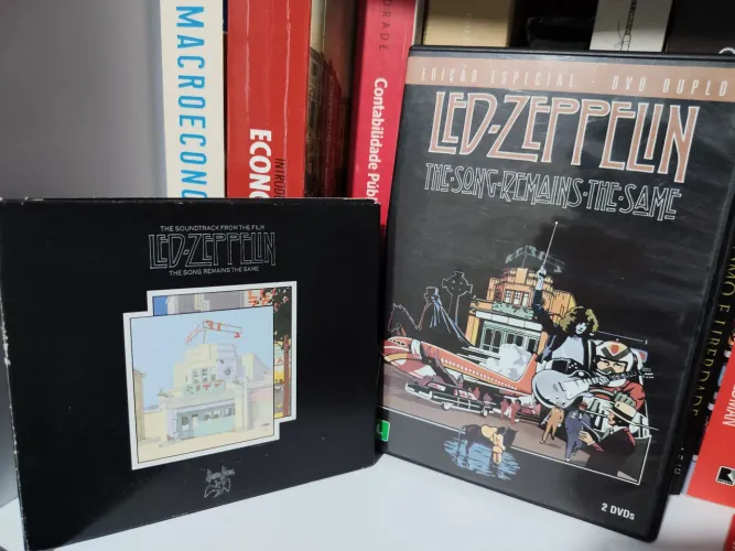 Coleção Led Zeppelin Blu-ray, DVD e CDs: Celebration day e The song remains the same