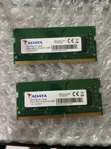 02 Memórias RAM Adata 8GB DDR4 SO-DIMM 266Mhz