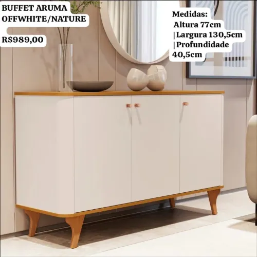 BUFFET ARUMA OFFWHITE/NATURE