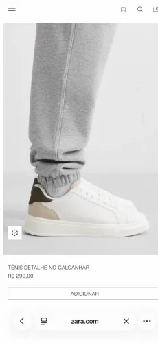Tênis Zara Masculino Novo N44