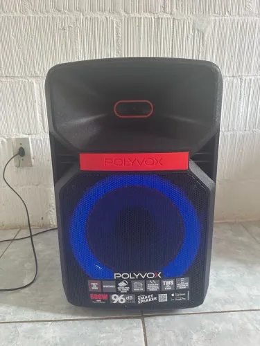 Caixa de Som Polyvox XC-812TWS 600W RMS Bluetooth 12?