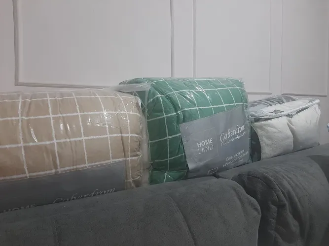 Cobertores toque de algodão