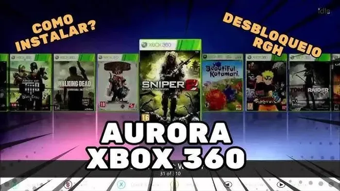 Hd com jogos Xbox 360 já com jogos e aurora