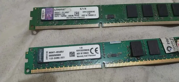 Memoria ram ddr3 2x4gb total 8gb 1333ghz