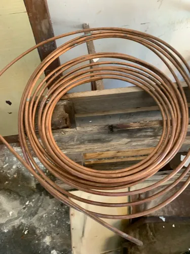 Cano cobre 1/4 P refrigeração.