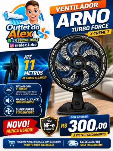 Ventilador Arno- Novo Nunca usado