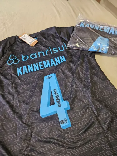 Camisa gremio 2023 atleta preta Kannemann