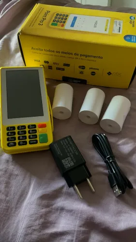 Maquininha Mercado Pago Point Pro 3 Completa + 3 Bobinas | Excelente Estado