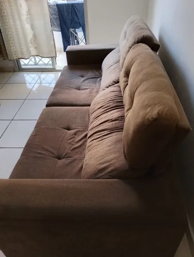 Sofá retrátil,4 lugares espaçosos 