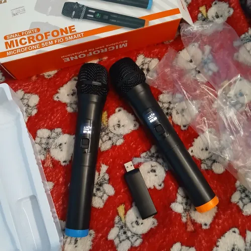 Microfone novo sem uso