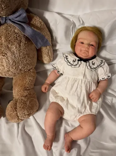 Bebê Reborn Artesanal Super-Realista, Feita à Mão com Acabamento de Alta Qualidade