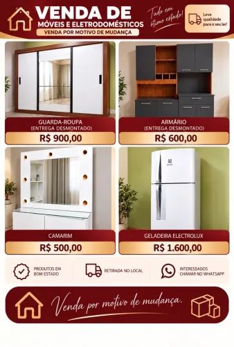 Vendo por motivo de mudança