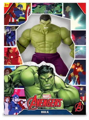 Boneco Hulk Grande 50cm Articulado Vingadores Avengers Marvel