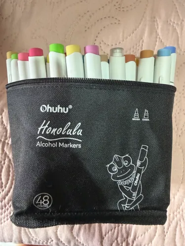 ohuhu honolulu 48 mid tones - brush + chisel - quase novo