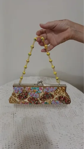 Bolsa artesanal para festas