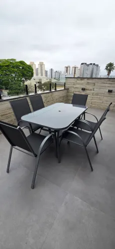Mesa p/ jardim com 6 cadeiras