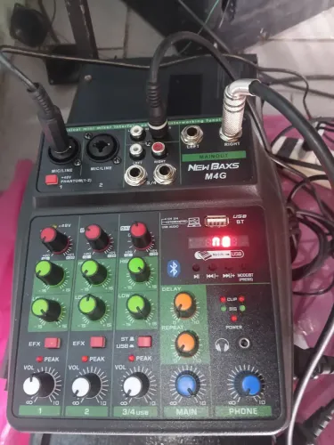 Mixer de áudio New Baxs Bluetooth usb etc 