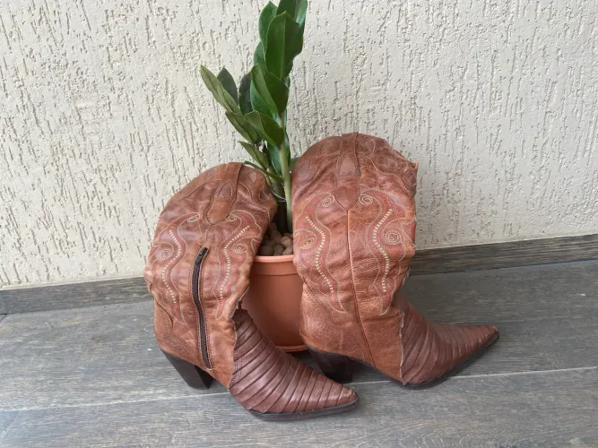 Botas feminina texana couro legítimo 36