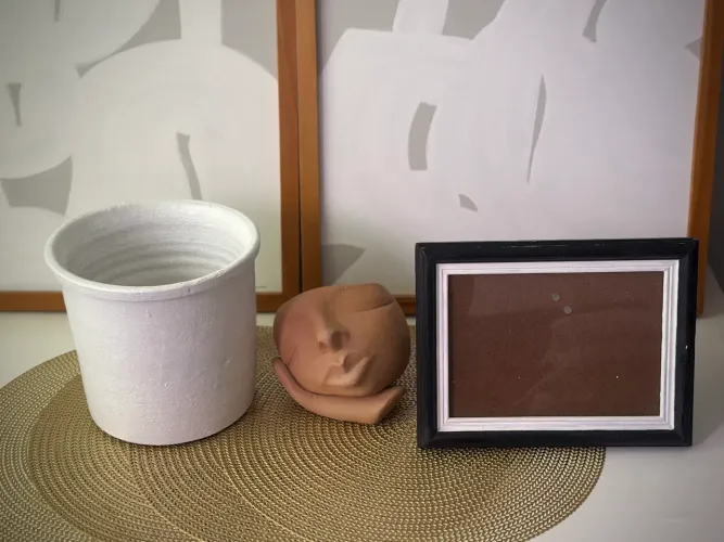 decoração escultura jarro, conjunto americano
