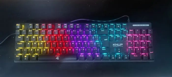 Teclado Knup Madset Switch BLUE Mecânico