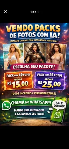 PACKS DE FOTO COM IAs ? PERSONALIZADAS E ULTRA-REALISTAS ?