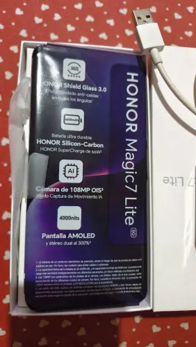 Honor magic 7 lite 5g 256/8. Novíssimo. Tela inquebrável. 1350 entrego pego troca