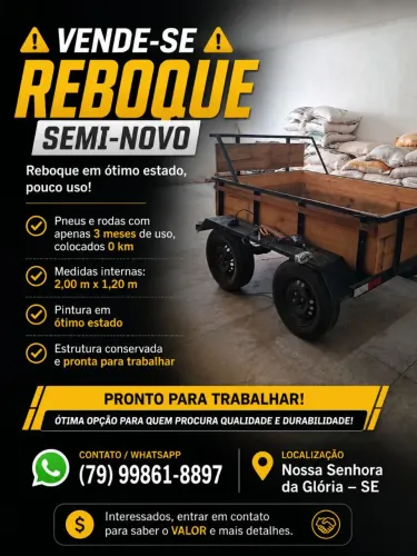 Vende se reboque