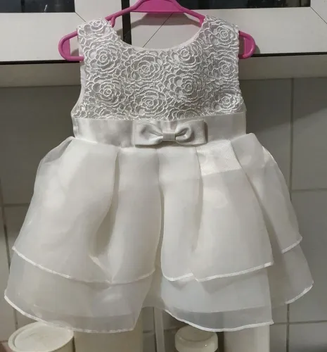 Vestido branco infantil menina