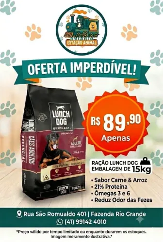 Ração lunch dog 15kg