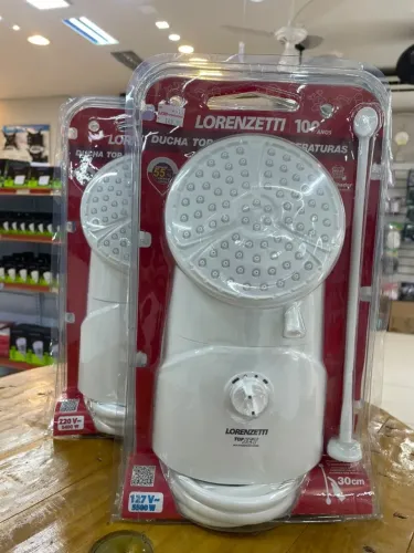 Chuveiro Lorenzetti Top Jet Multitemperaturas 127v 5500w / 220v 6400w.