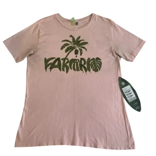Camiseta Farm Farmrio Feminina Original Tamanho P Rosa