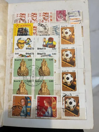 coleção de selos 