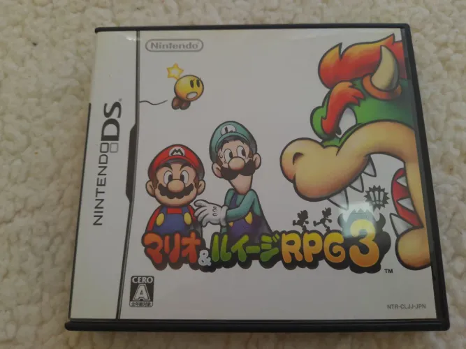 Jogo Ds MARIO E LUIGI RPG 3 VERSÃO JAPONESA ORIGINAL.
