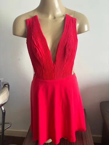Vestido de seda bo bo, novo, tam. P