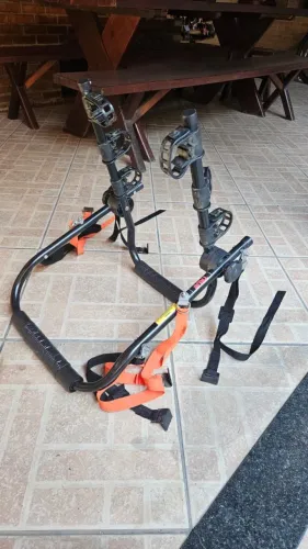 Suporte Transbike 3 Bicicletas Aço P/ Sedan e Hatch Porta Malas