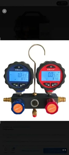Manifold Digital Elitech Para Refrigeração e Ar Condicionado