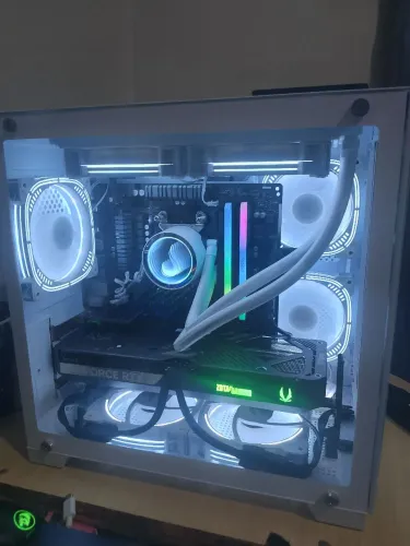 Gabinete Gamer Aquário Ninja Tsume White + 5 Fans ARGB C/ Controladora