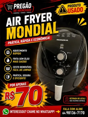 Air Fry usada funcionando perfeitamentel