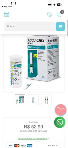 Fitas para medir diabete